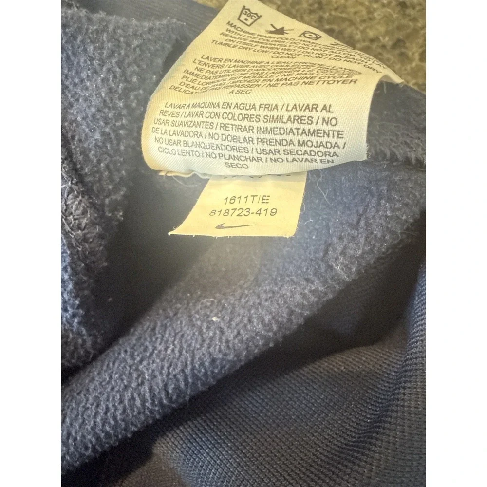 Nike Dallas Cowboys Therma-Fit Hoodie Men's Size Small Navy Blue & White